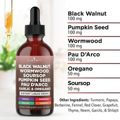 Defend Cleanse Liquid Drops – 2oz Black Walnut & Turmeric for Immune Support