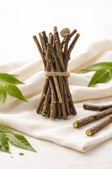 20 Pc Neem Sticks Azadirachta Indica Sticks DATUN for Teeth and Gums FREE SHIP