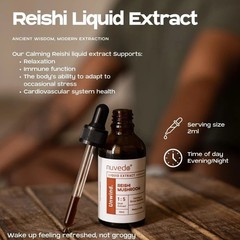 Nuvedo Lion’s Mane & Reishi Mushroom Liquid Extract Combo, 50ml x2 g983