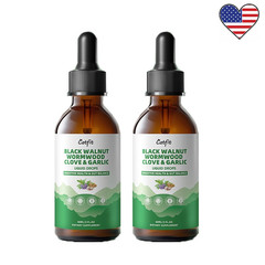2x Parasite Cleanse Tincture/Extract-Wormwood, Black Walnut Hull, Clove 2oz