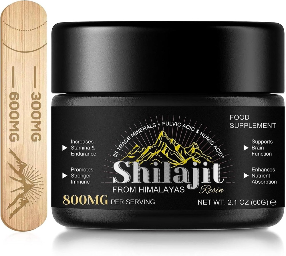 Pure 100% Himalayan Shilajit, Soft Resin, Organic, Extremely Potent, Fulvic Acid