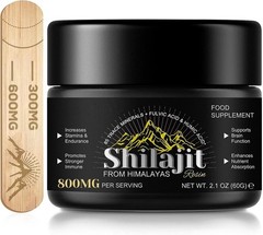 Pure 100% Himalayan Shilajit, Soft Resin, Organic, Extremely Potent, Fulvic Acid