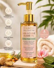 Big Butt and Hips Oil 100% Natural Ingredients 7 Days Results 3 Bottles & 1 Free