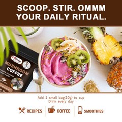 400g Mushroom Complex Coffee Powder Support Immune Health Refresh Your Brain