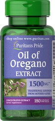 Puritan’s Pride Oil of Oregano Extract 1500 mg – 180 Softgels