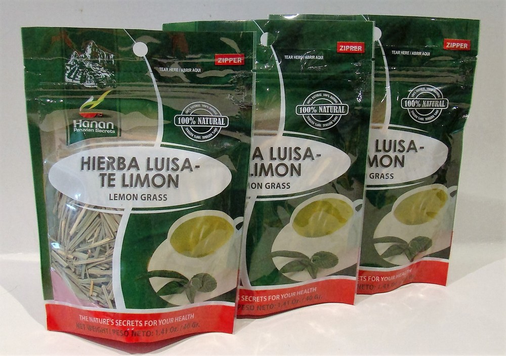 Hierba Luisa Hierba (Lemon Grass Herbs) 3 Bags (40 grs/Bag) (Hanan)