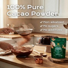 U Chocolate Organic Cacao Powder – Natural – 16 Oz