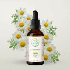 HerbEra Chamomile Alcohol-FREE Tincture Organic (Matricaria Recutita)
