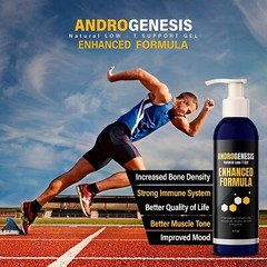 ANDROGENESIS Enhanced Formula – Low T Support Gel – With Vitamins B6 D3 & K2
