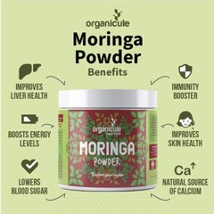 Organic MORINGA Leaf Powder (200g) 100% Pure Superfood Antioxidants Vegan