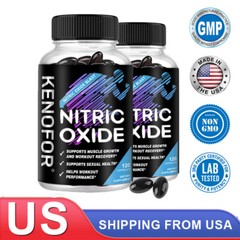 Nitric Oxide Booster Pre-Workout, Muscle Booster 120 Capsules