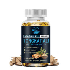 NEW TongkatAli Extract Strong 3450mg Non-GMO and Gluten FreeTestosterone Booster