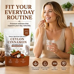 Achuhe Primal Remedies Ceylon Cinnamon – 300 1 Count (Pack of 300), White