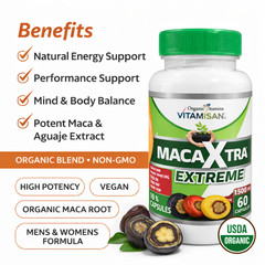 MACA ROOT 1000 MG capsules ( lepidum mayenil ) 1000 mg 60 count organic vitamins