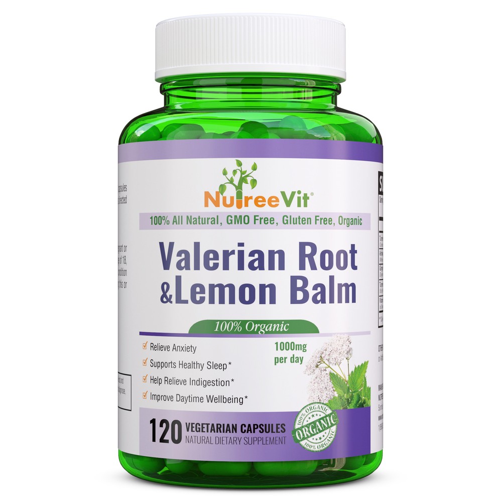 NutreeVit 100% Organic -Valerian root & Lemon Balm