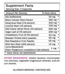 Black Cohosh Extract – MENOPAUSE SUPPLEMENT – Wild Yam – Red Clover – 1 Bot