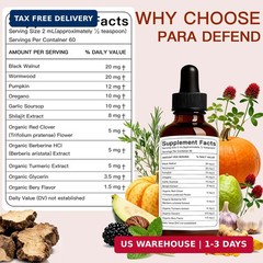 Wormwood Black Walnut Clove Cleanse for Humans Tincture – 4 Fl Oz (Pack of 1) US