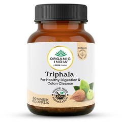 Organic India Triphala Capsules 60 Caps(Pack of 2) Supports Colon & Digestion