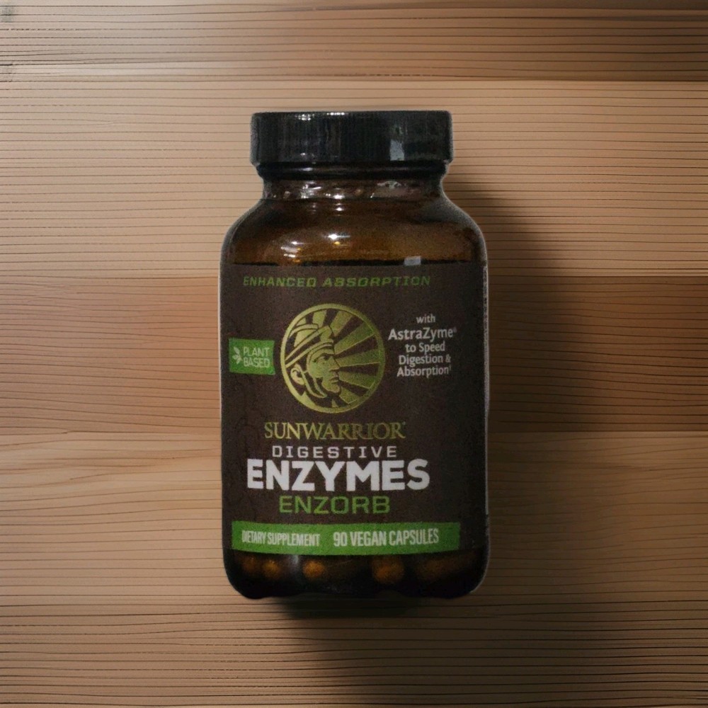 Sunwarrior Enzorb Plant-Based Vegan Digestive Enzymes Spore Based Probiotic 90ct