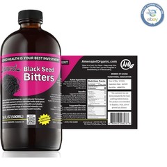 Natural Black Seed Bitters – 16 Fl Oz with Honey for Gentle Digestive Support