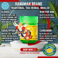 Traditional Thai Herbal Inhaler, Super Value Set!!! Big Size X 6 Jars
