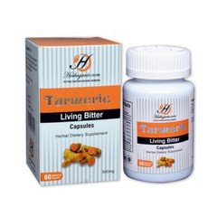 Turmeric Living Bitter Capsule, Herbal Dietary Supplement-Digestive Support