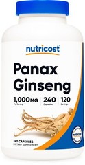Nutricost Panax Ginseng 1000mg, 240 Capsules – Non GMO, Gluten Free, 120 Serving