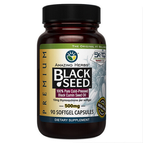 Black Seed 90 Sftgl By Amazing Herbs