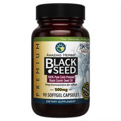 Black Seed 90 Sftgl By Amazing Herbs