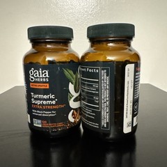 Gaia Turmeric Supreme, Extra Strength, 240 Vegan Liquid Phyto-Capsules