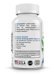 Premium Andrographis Extract 1,200mg (100mg Andrographolides), 120 Capsules