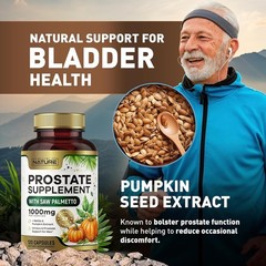 Built by Nature Prostate Support 120 Capsules Saw Palmetto Nettle