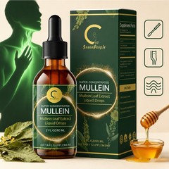 Mullein Drops for Lungs–Mullein Leaf Extract with Chlorophyll Liquid 60ml