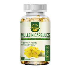 Nature’s Live Mullein Leaf Capsules | 1500mg | 60 Count | Support Lung Cleanse
