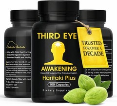 Third Eye Awakening Haritaki Capsules Kailash Herbals 100ct 650mg Vegan