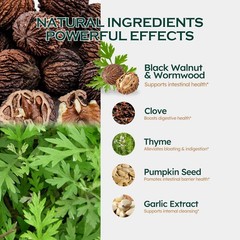 ORGANIHERBENCE Black Walnut & Wormwood Extract Liquid 2 Fl Oz (Pack of 1)