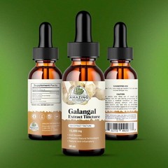 Amazing Botanicals Galangal 10X Extract Tincture 15,000mg Natural Wellness Vegan