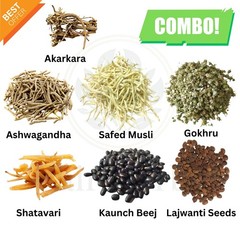 7 Herb Combo Pack 350g Ayurvedic Herbs Powder & Whole