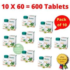 Himalaya Brahmi 60 Tablets (Pack of 10) – Natural Brain Support – Exp. 03/2027