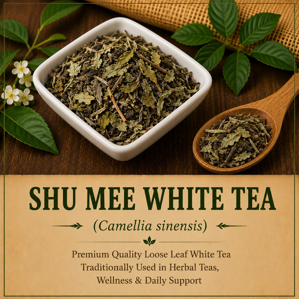 Shu Mee White Tea (Camellia sinensis) Premium Loose Leaf White Tea