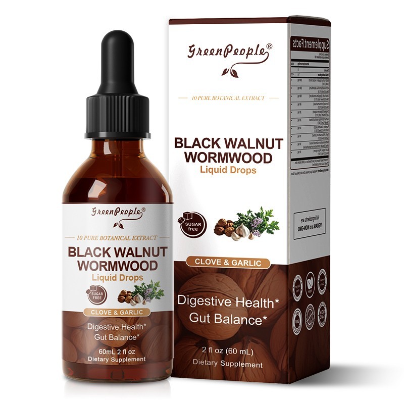 Black Walnut Wormwood Liquid Drops 60ML/organic Soursop Living Bitters 250ML