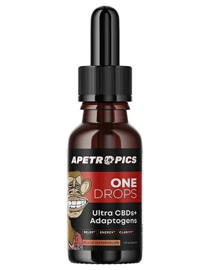 Apetropics Smart Drops – 5-in-One Adaptogenic Mushroom Tincture Peach Watermelo