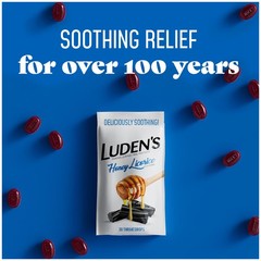 Luden’s Soothing Throat Drops, Honey Licorice, 30 ct 30 Count (Pack of 1)