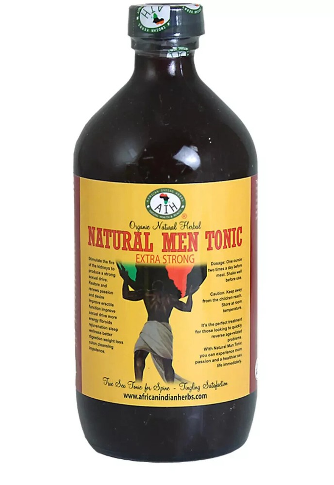 Organic Natural Herbal Natural Men Tonic Extra Strong by AIH – 16 oz.