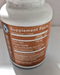 Apple Cider Vinegar with Apple Pectin – 108 mg (300 Tablets)