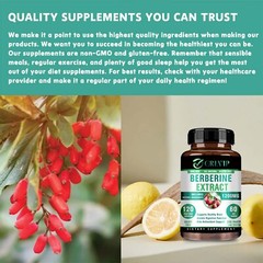 Berberine Extract 1200mg – High Absorption, Heart Health, Blood Sugar Support