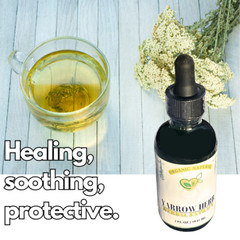 Yarrow Herb Non-Alcohol Extract Organic Natural Liquid Drops 2oz Digestion & Imm