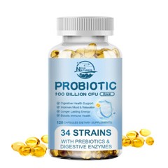 Digestive Enzymes Prebiotic & Probiotics Gas, Bloating Relief Digestive Health