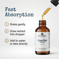 Organic Ginger Root Tincture Potent Liquid Extract Drops Herbal Supplement