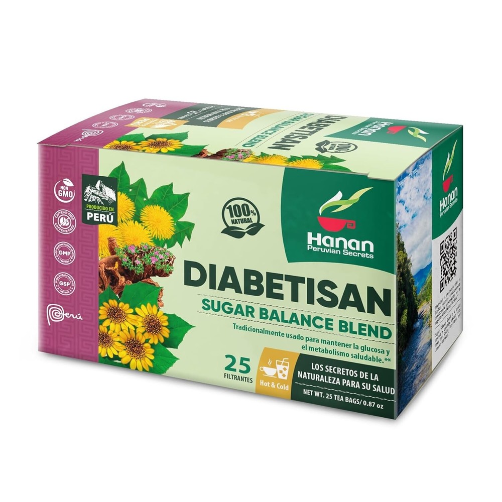 Deabetisan Herbal Tea – 100% Natural Sugar Balance Tea Blend 25 Teabags from Per